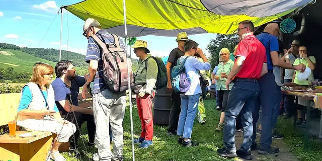 Ankunft bei der Grillhütte. | Foto: Isolde Reitz