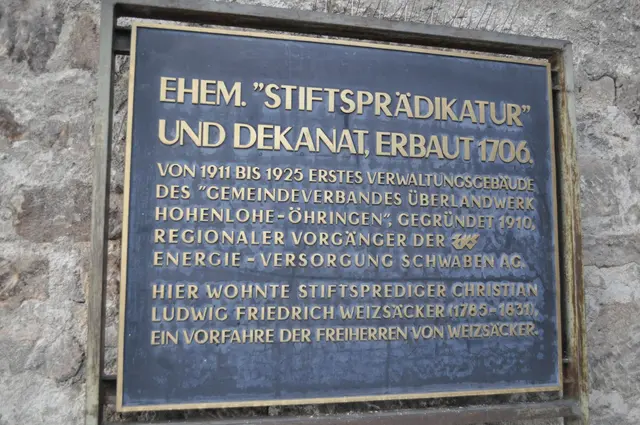 Berühmte Leute wohnten in Öhringen. | Foto: Daniela Somers