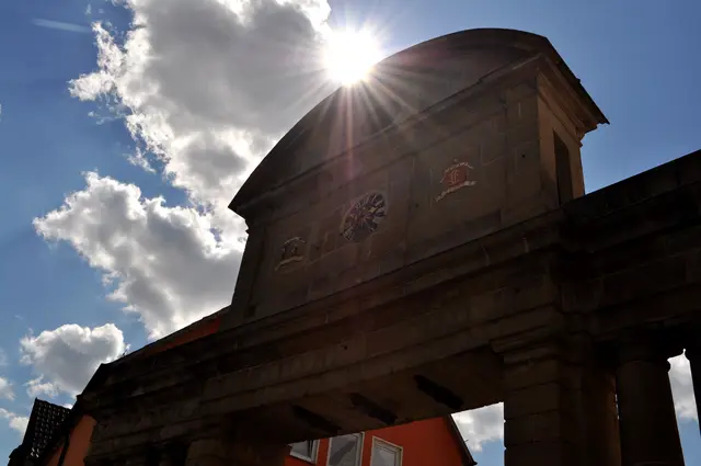 Karlstor angestrahlt. | Foto: Daniela Somers