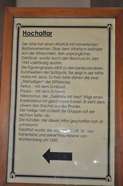 Erklärung zum Hochaltar auf den zwei vorherigen Bildern. | Foto: Daniela Somers