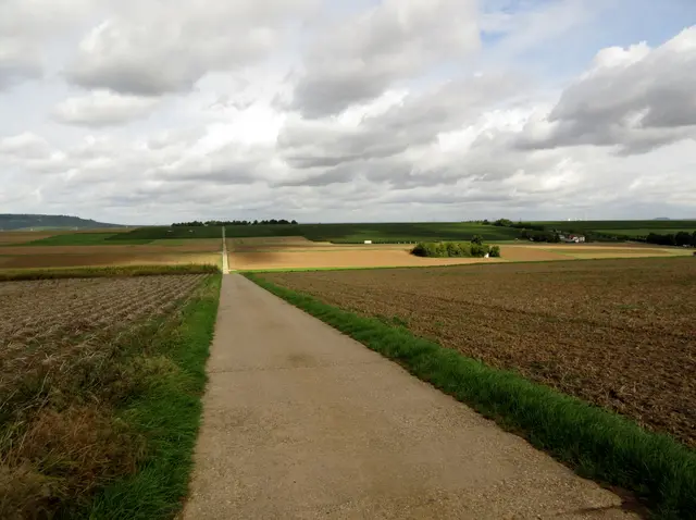 Schnurgerade, aber langweilig zu wandern. Doch alles was man hier sieht, war Teil der Bahnhofsattrappe. | Foto: WandernGabyErich