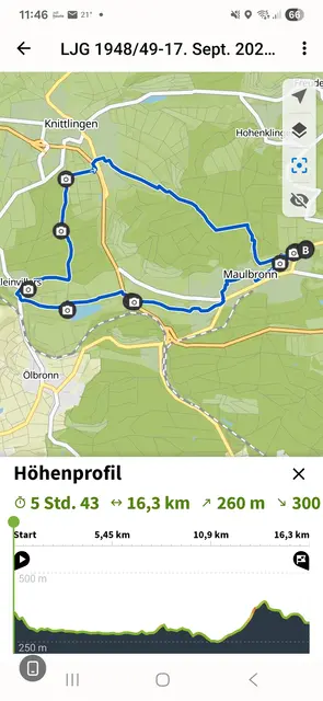 unsere Wandertour im Blick | Foto: E. Rosendorf