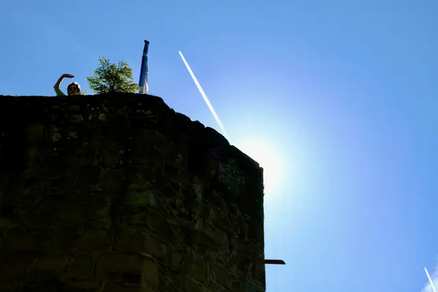 Jutta auf dem Turm | Foto: ED