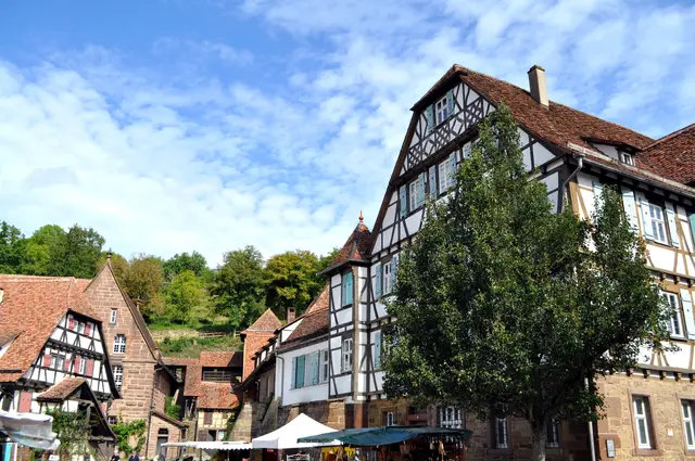 Ganz links die Pfisterei (Klosterbäckerei), dahinter die Klostermühle. Rechts das Kameralamt. | Foto: Daniela Somers