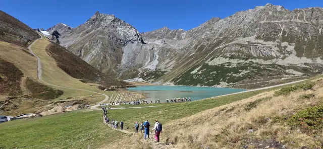Weiter geht's nach der Stärkung in der Rifflseehütte. | Foto: privat Sibylle und Robert Tröber