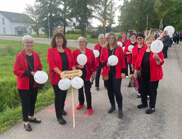 Aufstellung vor dem Festumzug in Waldenburg | Foto: Ingrid Hofmann