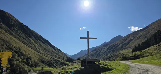 Letzter Blick zurück von der Taschach-Alm aus. | Foto: privat Sibylle und Robert Tröber