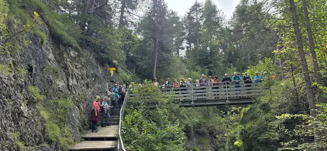 spontanes Gruppenbild in der Rosengartenschlucht | Foto: privat Sibylle und Robert Tröber