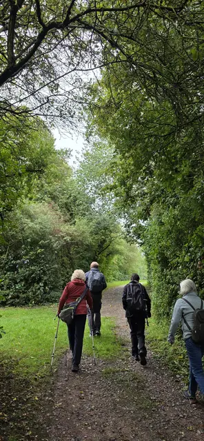 Schon nach wenigen Metern war man im Grünen unterwegs. | Foto: privat Sibylle Tröber