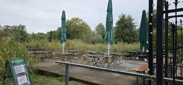 Kiosk / Biergaten am See hatte witterungsbedingt leider nicht geöffnet. | Foto: privat Sibylle Tröber