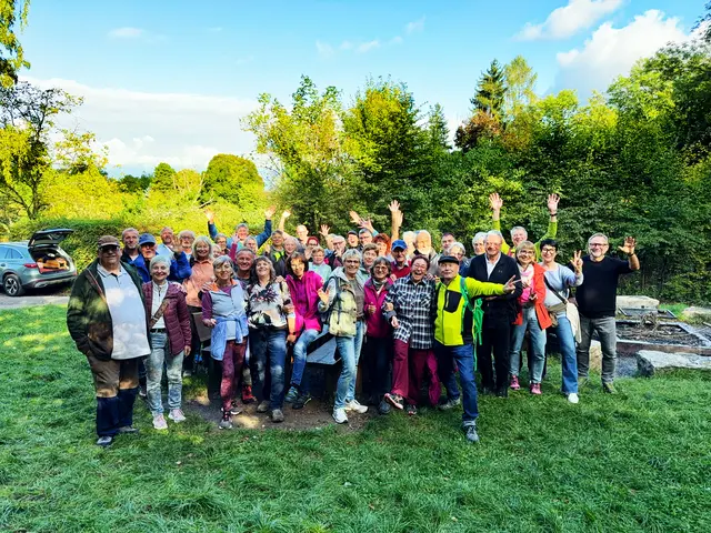 Einen wunderschönen Herbstwandertag erlebten 45 Jogger und Walker der SUN in Weinsberg | Foto: Privatfoto