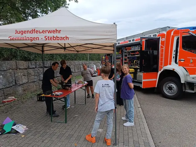 Ausprobieren eines Spreizers | Foto: JFW Gemmingen