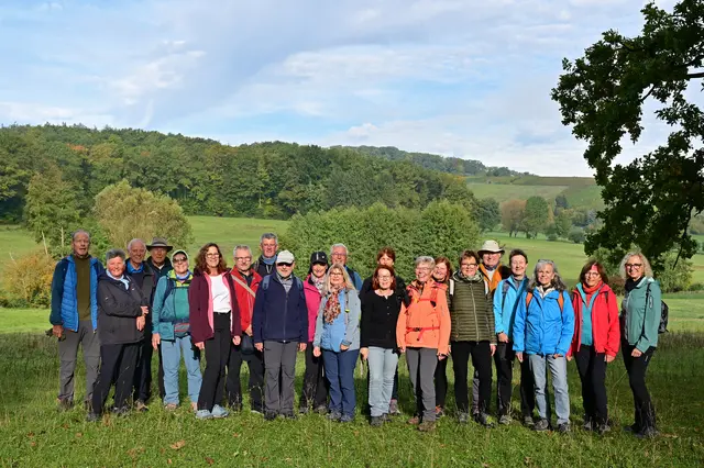Die Wandergruppe des Schwäbischen Albvereins Weinsberg im Stadtseetal. | Foto: Michael Harmsen