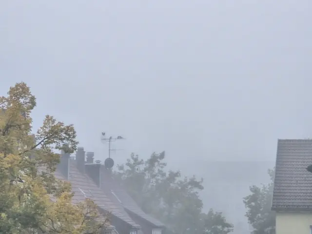 8.20 Uhr - Normal sehe ich hier den Kiliansturm | Foto: Heidrun Rosenberger
