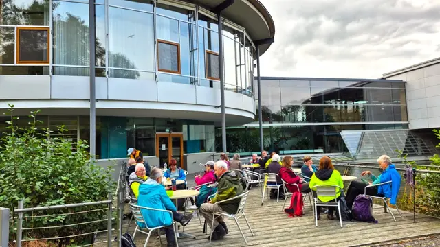 Ein idealer Vesperplatz - das AOK Bildungszentrum Baden Württemberg! | Foto: Isolde Reitz