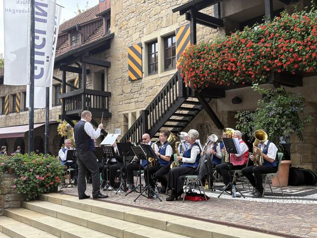 Der Musikverein Nordheim sorgte am Nachmittag für musikalische Stunden | Foto: MVG
