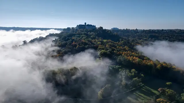 Wie so oft, Waldenburg thront über dem Nebel | Foto: Heinrich Brehm