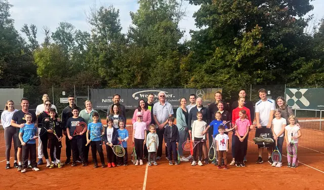 Der Oktober meinte es gut mit den Tennisspielern des TC Bad Friedrichshall, der Saisonschluss fand bei bestem Wetter statt | Foto: Verein