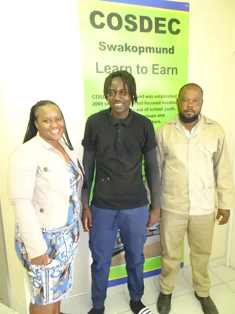 Johnson wird bei COSDEC ausgebildet | Foto: Joachim Knoche