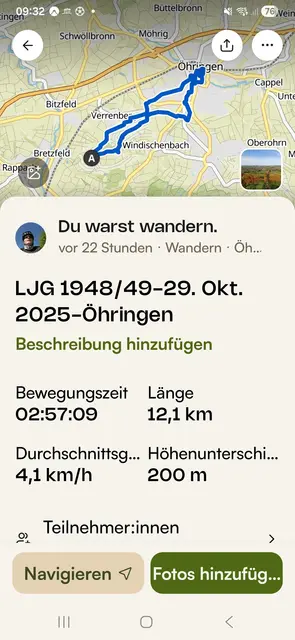 Unsere Tour im Überblick | Foto: E. Rosendorf