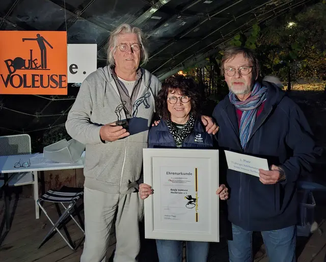 von links. 
Berthold Glaubitz, Ingrid Weber und Harald Baumann | Foto: R.A.