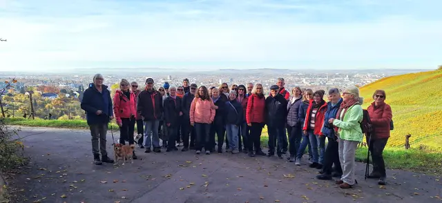 Was für eine Pracht, die Gäste und die Weinberge | Foto: Albverein Weinsberg