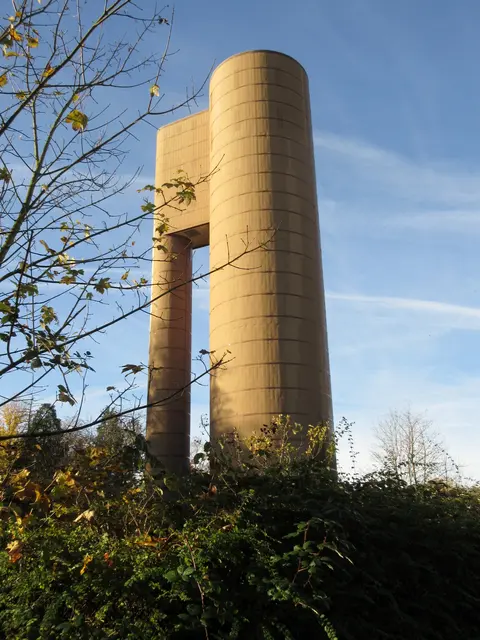 ungewöhnliches Bauwerk: Wasserturm Markgröningen | Foto: WandernGabyErich