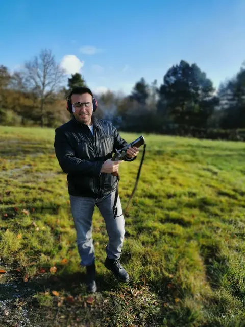Mit diesem Lächeln kamen alle Schützen vom Handböllerschießen zurück. | Foto: Schützengilde Neckarsulm e.V.