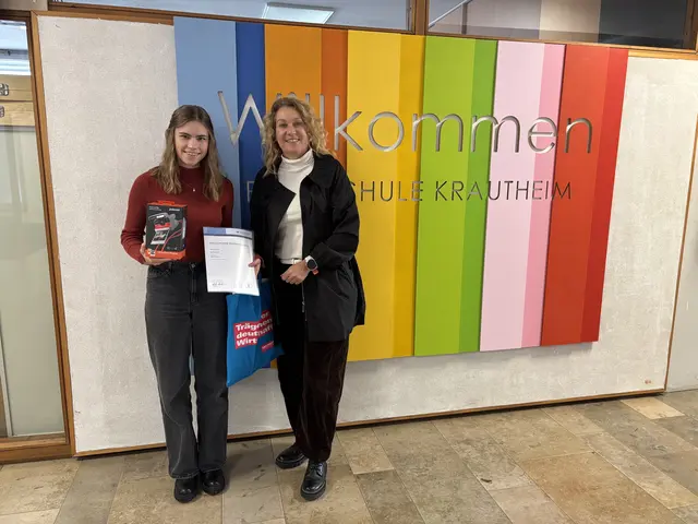 v.l. Rebecca Beck und Frau Schwersenz nach der Preisverleihung | Foto: RSK