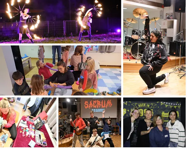 Das Jubiläums-Wochenende bot viele Highlights für Klein und Groß. Unten rechts im Bild: Das Team des Kinder- und Jugendreferats für den GVV "Raum Weinsberg" | Foto: Kinder- und Jugendreferat GVV "Raum Weinsberg"