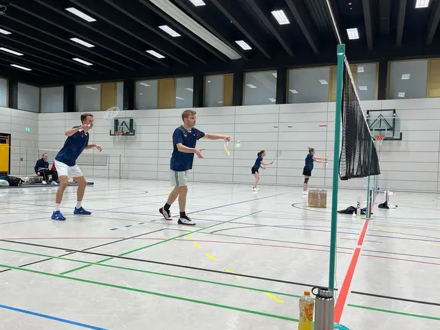 das erste Herrendoppel | Foto: E. Rosendorf