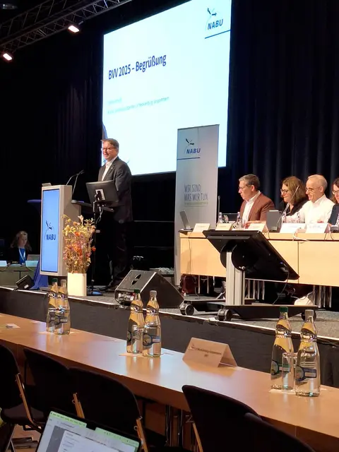 NABU-Präsident Krüger während der Begrüßung | Foto: NABU | Christiane Kranz