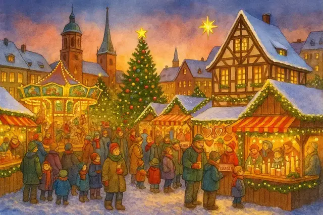 Weihnachtsmarkt | Foto: Copyright by Microsoft Copilot Image Creator AI