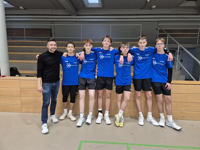 Das Volleyball-Team des HGE verpasste den Einzug ins RP-Finale nur knapp | Foto: Philipp Kugler