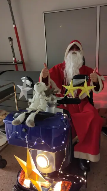 Der Nikolaus auf seinem Nikomobil. | Foto: TV Bad Rappenau