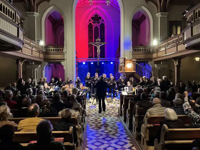 Der Chor in der stimmungsvollen Stadtkirche in Böckingen | Foto: Privat