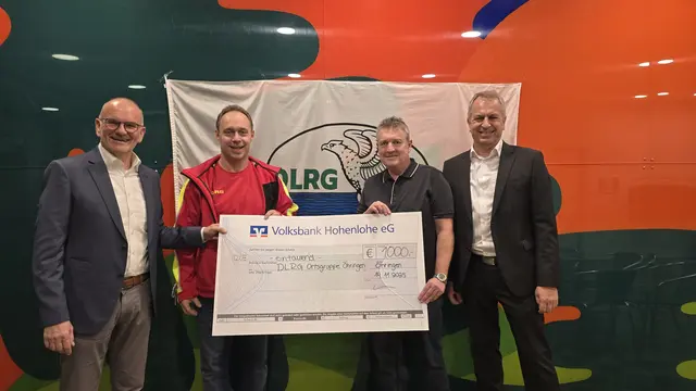 v.l. Rainer Paschke, Jürgen Eschenweck und  Markus Schnapp beide DRLG, Rainer Merz | Foto: privat