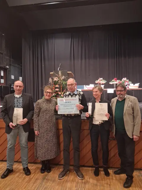 Die geehrten NABUs mit Bürgermeisterin Heike Schokatz und Armin Waldbüßer MdL | Foto: Marco Lutz