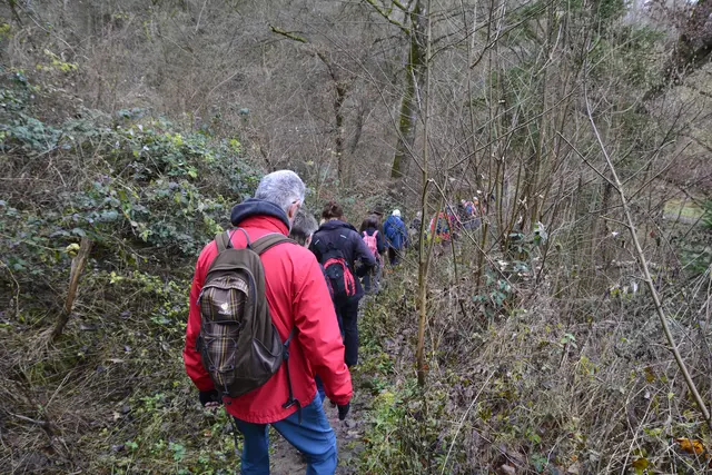 Ziemlich rutschig dieser Abstieg, aber alle haben es wohlbehalten geschaft. | Foto: Michael Harmsen