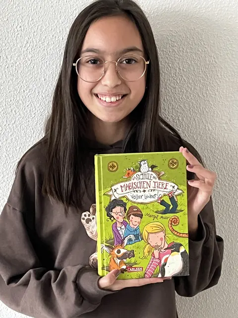 Mia Wagner aus der Klasse 6a ist die beste Vorleserin des HGE. | Foto: Viola Bücker