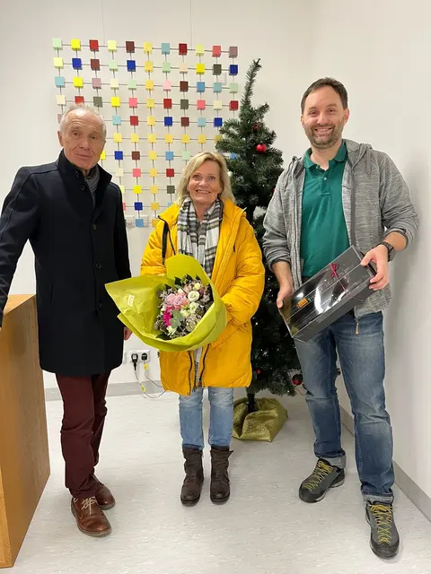 Dr. Malte Schirrmann, Sigrid Harder, Rolf Kieser  | Foto: Jutta Layher