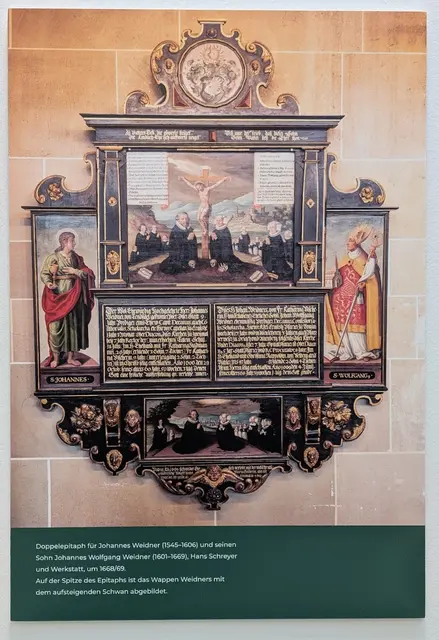 Das Epitaph in der Kirche St. Michael erinnert an das Wirken von Johannes Weidner | Foto: Eigene Aufnahme