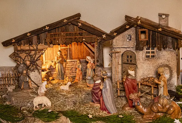 Krippe der Ausstellung der Familie Lägler in Frauenzimmern. | Foto: Erwin Weigend