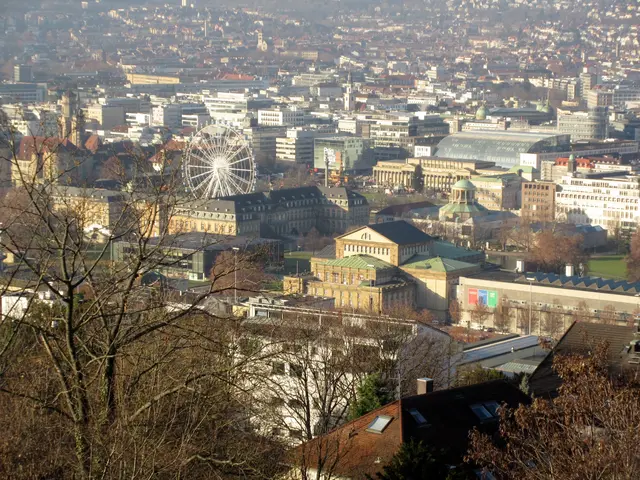 Aussicht von der Uhlandshöhe über Stuttgart Mitte | Foto: WandernGabyErich
