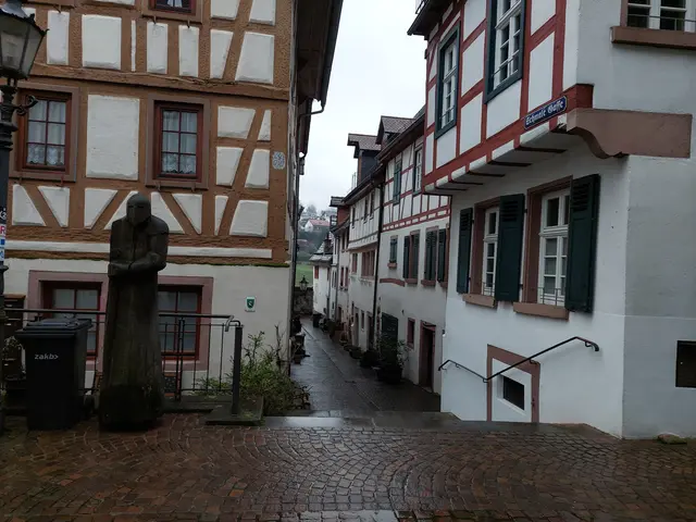 Enge Gassen führten durch die schöne Altstadt zum Neckar hinunter. | Foto: Foto privat