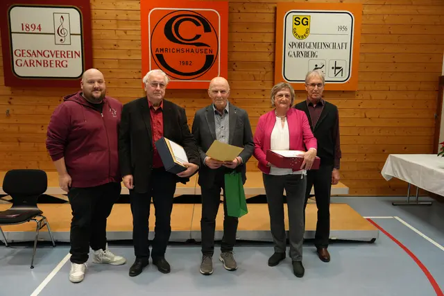 von links: Franz Steffl, Wolfgang Dörr, Robert Rudolph, Imelda Münz, Adalbert Merkle | Foto: Foto: privat