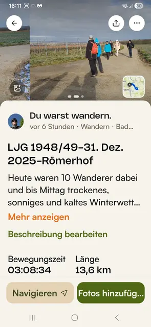 unsere Wanderroute | Foto: E. Rosendorf