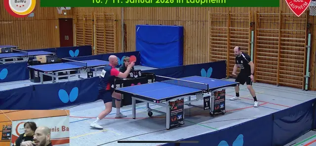 Oliver Herbrik (links) beim Matchball | Foto: E. Rosendorf