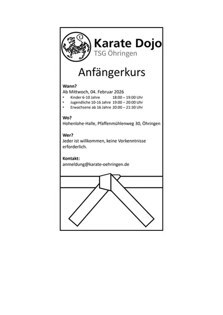 Foto: Karate Abteilung