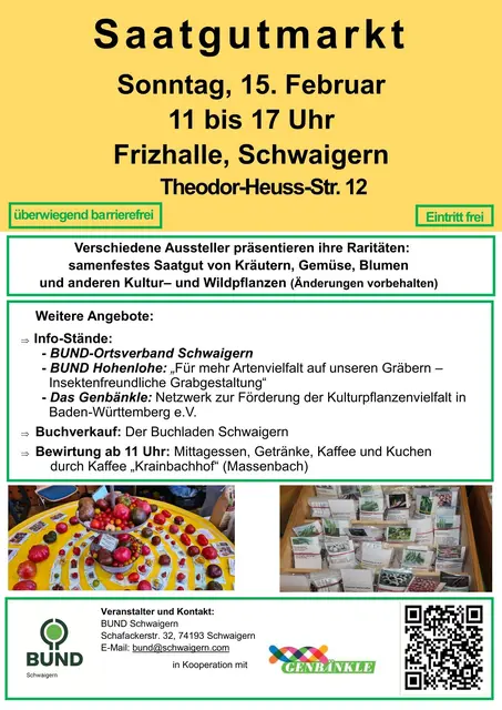 Herzlich Willkommen zu unserem 3. Saatgutmarkt im Leintal | Foto: Hilde Mayer